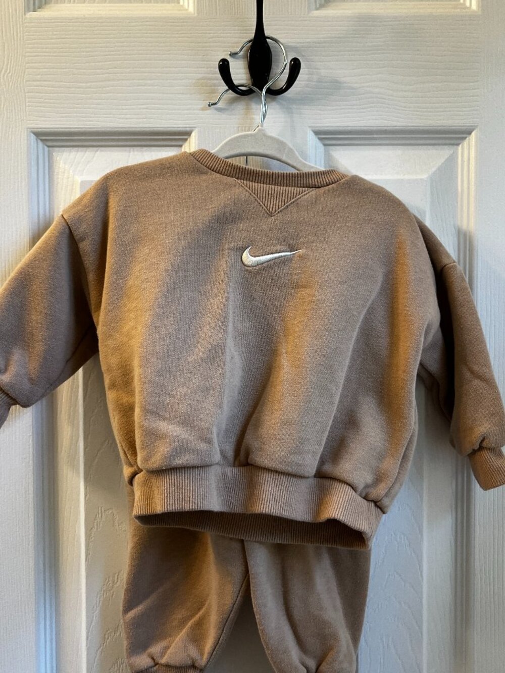 Tan 12M Nike Sweatsuit Set
